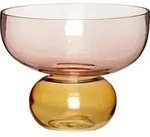 H&uuml;bsch Vase rosa-orange aus Glas