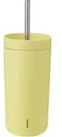 To-Go Sip Thermobecher 400 ml zitronengelb aus doppelschichtigem Stahl mit Strohhalm