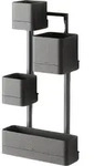 Cubiko Wandblumenkasten schwarz