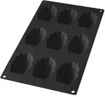 Gourmet Backform f&uuml;r Madeleines schwarz