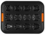 Le Creuset Backform f&uuml;r 12 Muffins weihnachtlich mit Antihaftbeschichtung
