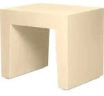 Concrete Seat Hocker hellgelb