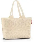 Shopper E1 Tasche mit Leopardenmuster, beige, recycelt