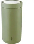 To-Go Click Thermobecher 200 ml, olivgr&uuml;n, aus recyceltem Doppel-Edelstahl