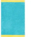 Lifestyle Splash Handtuch 30 x 50 cm t&uuml;rkis-gelb