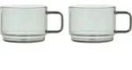 Impact Kaffeetassen 300 ml, transparent grau, 2 St.
