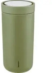 To-Go Click Thermobecher 400 ml, olivgr&uuml;n, aus recyceltem Doppel-Edelstahl