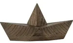 Admiral Dekoration L Schiff dunkle Eiche