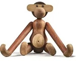 Kay Bojesen Dekoration mittel Affe aus Holz