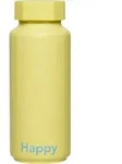 To Go Happy Thermo-Flasche gelb