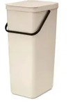 Sort & Go Abfalleimer 40 l, Beige
