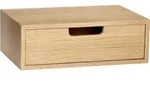 H&uuml;bsch Regal mit Schublade aus Holz