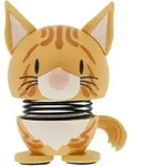 Hoptimist Cat Breed Figur gestreift XS, orange