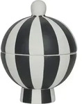 Toppu Dekobeh&auml;lter 8,5 cm, schwarz-wei&szlig;