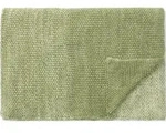 Nordic Knit Decke 130 x 170 cm gr&uuml;nes Moos