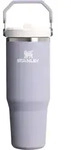 IceFlow Thermobecher mit Griff und Strohhalm, Purple Dust, 890 ml