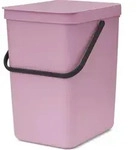 Sort & Go Abfalleimer 25 l, rosa
