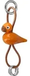 Kay Bojesen Schl&uuml;sselanh&auml;nger Vogel, orange
