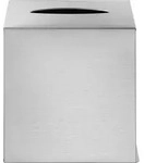 Nexio Taschentuchbox quadratisch 14 x 14 cm, mattierter Stahl