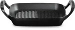 BBQ Outdoor Grill-Platte 26 cm quadratisch schwarz matt