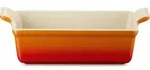 Heritage Kastenform 23 cm, Flammendes Orange