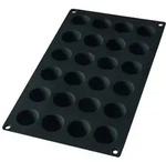 Lekue Backform mini Halbkugeln schwarz Silikon