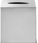 Nexio Taschentuchbox quadratisch 14 x 14 cm, polierter Edelstahl