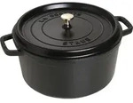 La Cocotte Topf 8,35 l schwarz aus Gusseisen gefertigt