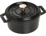 Mini Cocotte Topf 250 ml schwarz aus Gusseisen gefertigt