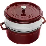 La Cocotte Topf 5,25 l Grenadine aus Gusseisen gefertigt mit Einsatz f&uuml;r...