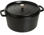 La Cocotte Topf 12,6 l schwarz aus Gusseisen gefertigt