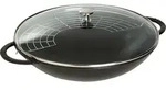 Staub Wok 37 cm schwarz mit Deckel