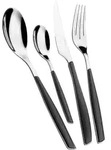 Glamour Besteckset, schwarz, 24-teilig