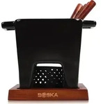 Tapas Fondue-Set gro&szlig; schwarz