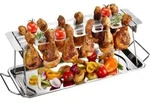 Gefu BBQ Rost zum Grillen von H&uuml;hnerbeinen