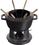 Staub Fondue-Set 20 cm schwarz 10 El.