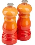 Le Creuset Salz- und Pfefferm&uuml;hlen 11 cm Feuriges Orange 2 St.