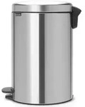 Newicon Pedal-M&uuml;lleimer 20 l FPP Stahl matt