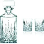 Noblesse Karaffe f&uuml;r Whisky oder Brandy mit Gl&auml;ser 3 El.