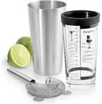 Lounge Boston-Shaker mit Mixer silberfarben
