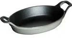 Staub Back- und Servierplatte 250 ml oval Graphit