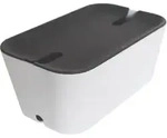 Hideaway Kabelbox M wei&szlig;-grau