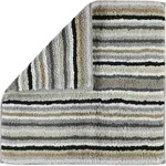 Stripes Badezimmer-Teppich 60 x 60 cm grau