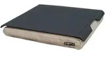 Laptray Tablett schwarz mit Anti-Rutsch-Beschichtung und mit Sandkissen