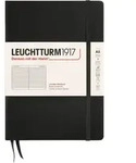 Leuchtturm 1917 Notizbuch A5, liniert, Hardcover, 251 Seiten, schwarz, 80 g/m2