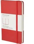 Moleskine Blanko Notizbuch P rot harter Einband