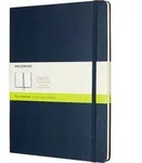 Moleskine Blanko Notizbuch XL saphirblau in hartem Einband