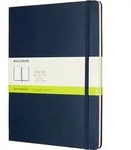 Moleskine Liniertes Notizbuch XL saphirblau in hartem Einband liniert