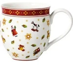Toy's Delight Becher 340 ml Weihnachtsmotive rot