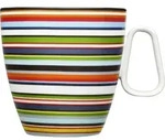 Origo Becher orangefarben mit Henkel